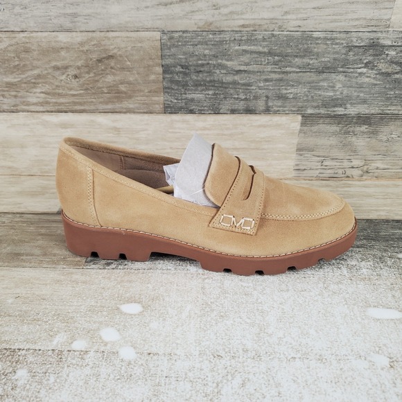Vionic Shoes - Vionic Cheryl II Womens Loafers Shoes Sz 8.5 M Sand Suede Moc Toe Slip-on